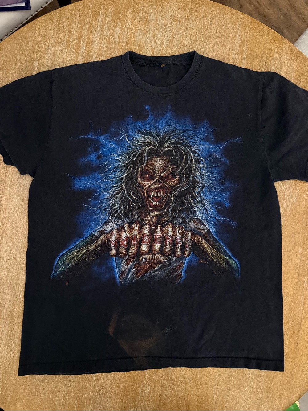 Iron Maiden Fan Club T shirt with Graphic of Eddie